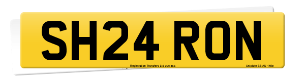 Registration number SH24 RON